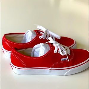 Red Authentic Vans!